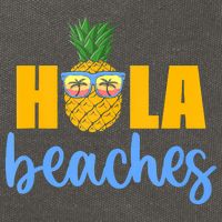Hola Beaches Funny Beach Vacation Summer For Cotton Canvas Backpack