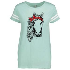 Horse Bandana for Horseback Riding Horse Lover Enza Ladies Jersey Football T-Shirt