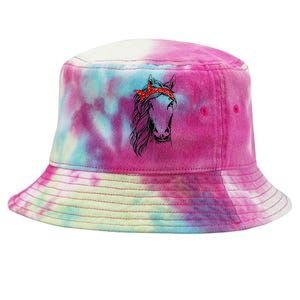 Horse Bandana for Horseback Riding Horse Lover Tie-Dyed Bucket Hat