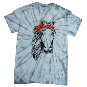 Horse Bandana for Horseback Riding Horse Lover Tie-Dye T-Shirt