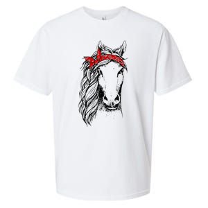 Horse Bandana for Horseback Riding Horse Lover Sueded Cloud Jersey T-Shirt