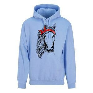 Horse Bandana for Horseback Riding Horse Lover Unisex Surf Hoodie