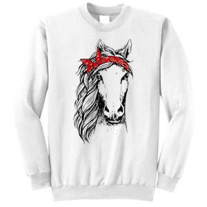 Horse Bandana for Horseback Riding Horse Lover Sweatshirt