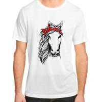 Horse Bandana for Horseback Riding Horse Lover Adult ChromaSoft Performance T-Shirt