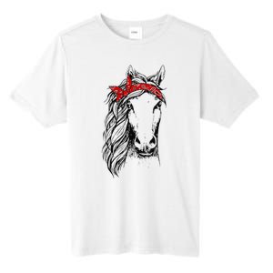 Horse Bandana for Horseback Riding Horse Lover Tall Fusion ChromaSoft Performance T-Shirt