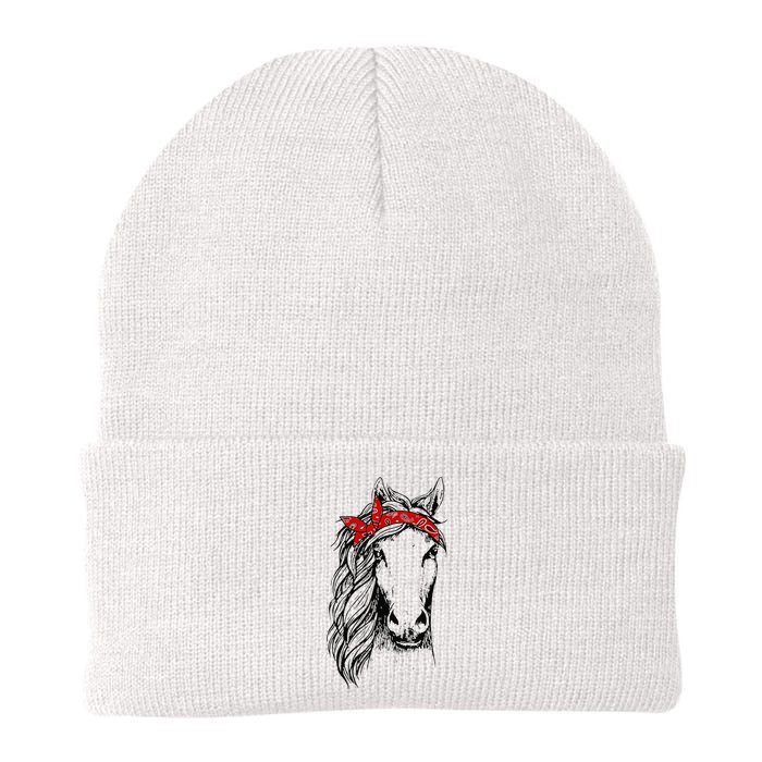 Horse Bandana for Horseback Riding Horse Lover Knit Cap Winter Beanie