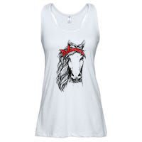 Horse Bandana for Horseback Riding Horse Lover Ladies Essential Flowy Tank