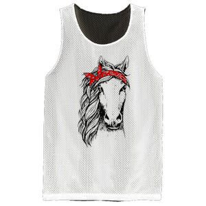 Horse Bandana for Horseback Riding Horse Lover Mesh Reversible Basketball Jersey Tank