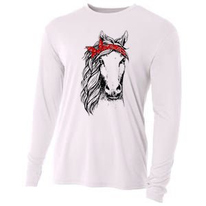 Horse Bandana for Horseback Riding Horse Lover Cooling Performance Long Sleeve Crew