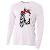 Horse Bandana for Horseback Riding Horse Lover Cooling Performance Long Sleeve Crew