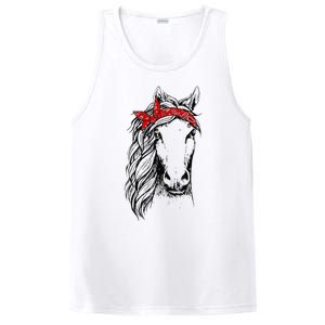 Horse Bandana for Horseback Riding Horse Lover PosiCharge Competitor Tank