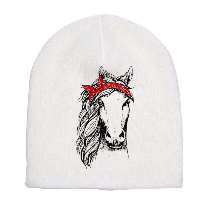 Horse Bandana for Horseback Riding Horse Lover Short Acrylic Beanie