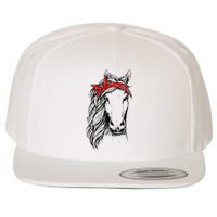 Horse Bandana for Horseback Riding Horse Lover Wool Snapback Cap