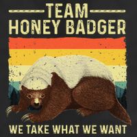 Honey Badger For Ratel Honey Badger Lover Garment-Dyed Fleece Hoodie