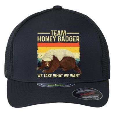 Honey Badger For Ratel Honey Badger Lover Flexfit Unipanel Trucker Cap