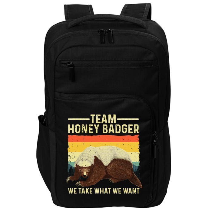 Honey Badger For Ratel Honey Badger Lover Impact Tech Backpack