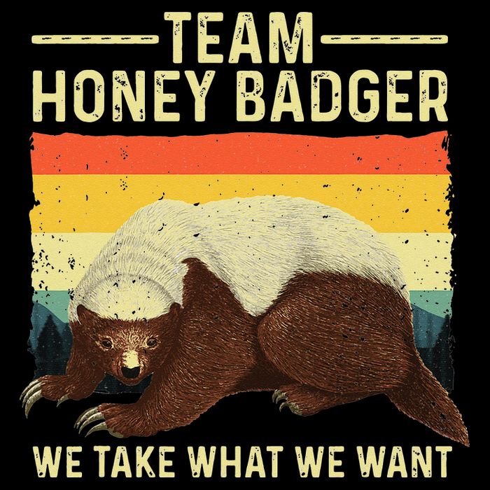 Honey Badger For Ratel Honey Badger Lover 7-Panel Snapback Hat