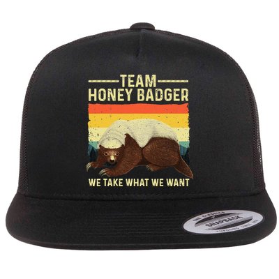 Honey Badger For Ratel Honey Badger Lover Flatbill Hat
