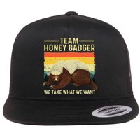 Honey Badger For Ratel Honey Badger Lover Flat Bill Trucker Hat