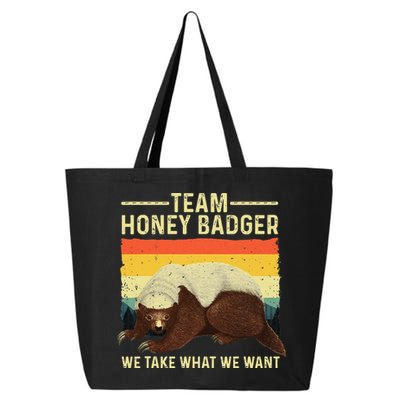 Honey Badger For Ratel Honey Badger Lover 25L Jumbo Tote