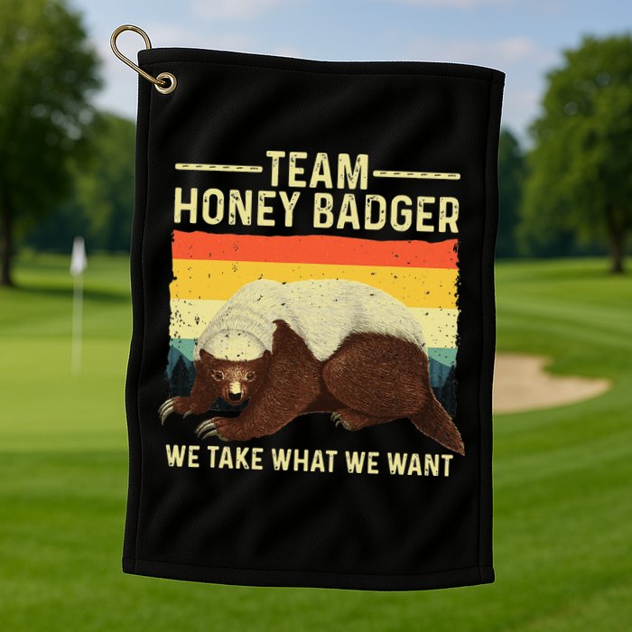 Honey Badger For Ratel Honey Badger Lover Golf Towel