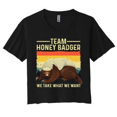 Honey Badger For Ratel Honey Badger Lover Crop Top