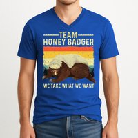 Honey Badger For Ratel Honey Badger Lover V-Neck T-Shirt