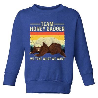 Honey Badger For Ratel Honey Badger Lover Toddler Sweatshirt
