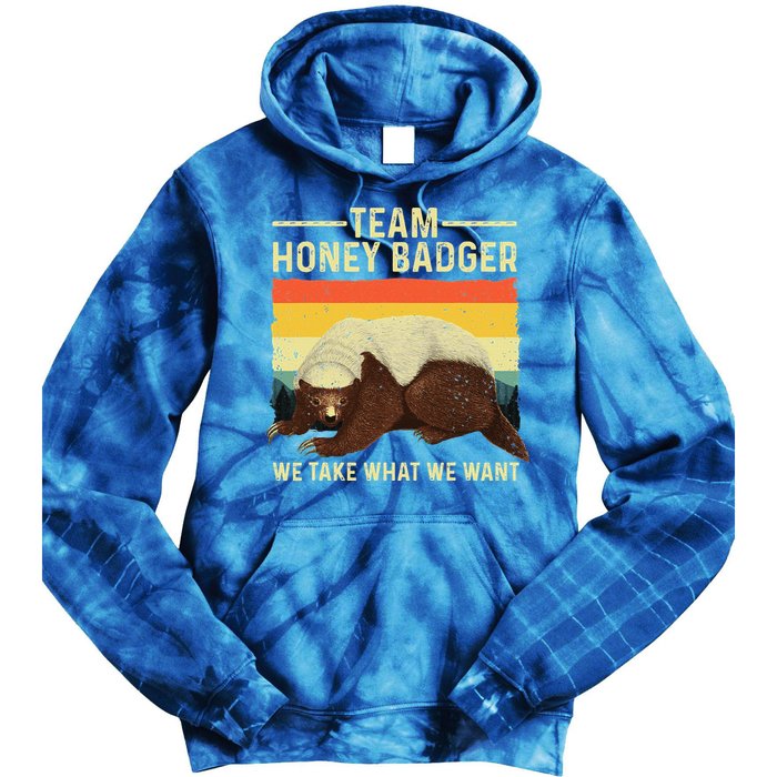 Honey Badger For Ratel Honey Badger Lover Tie Dye Hoodie