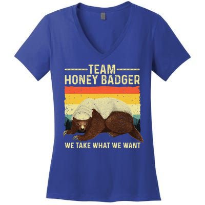 Honey Badger For Ratel Honey Badger Lover Women's V-Neck T-Shirt