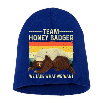 Honey Badger For Ratel Honey Badger Lover Short Acrylic Beanie