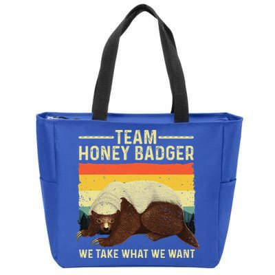 Honey Badger For Ratel Honey Badger Lover Zip Tote Bag
