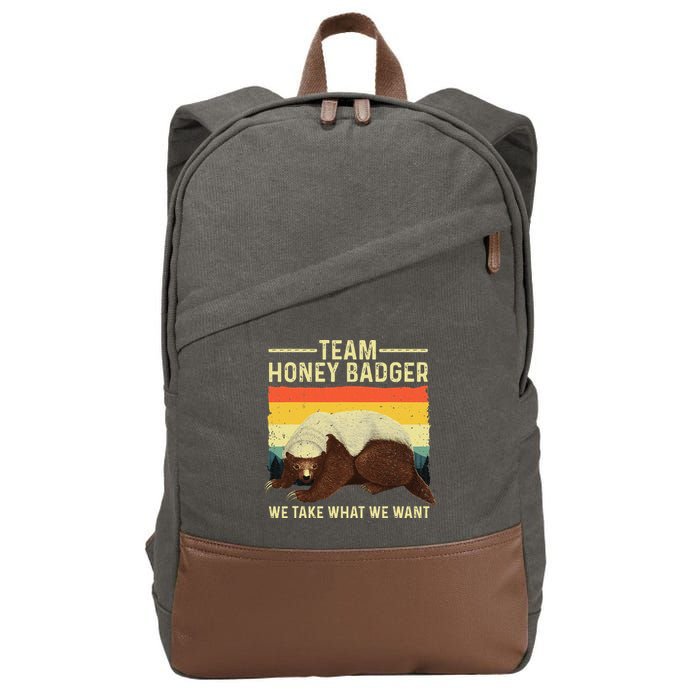Honey Badger For Ratel Honey Badger Lover Cotton Canvas Backpack