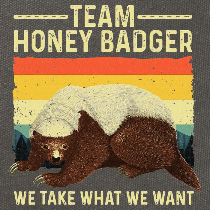 Honey Badger For Ratel Honey Badger Lover Cotton Canvas Backpack
