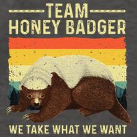Honey Badger For Ratel Honey Badger Lover Vector Backpack