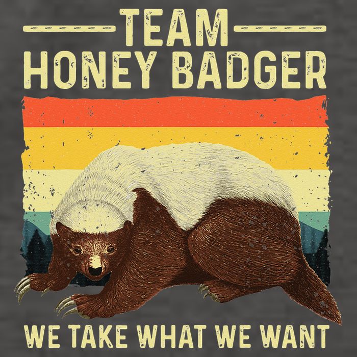 Honey Badger For Ratel Honey Badger Lover Vector Backpack