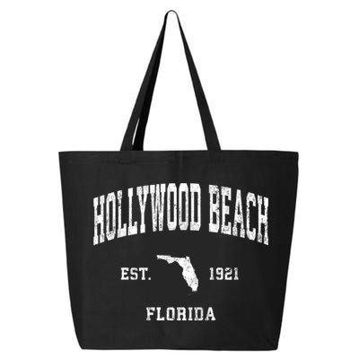 Hollywood Beach Florida Fl Vintage Athletic Sports 25L Jumbo Tote