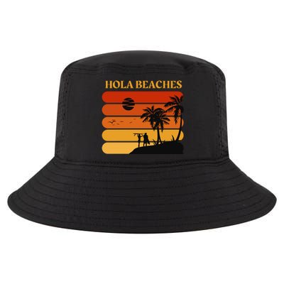 Hola Beaches Funny Beach Vacation Cool Comfort Performance Bucket Hat