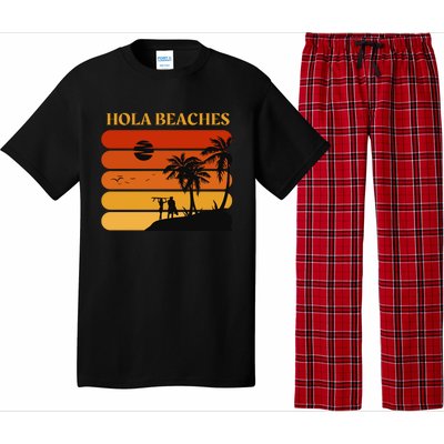 Hola Beaches Funny Beach Vacation Pajama Set