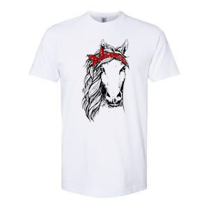 Horse Bandana For Horseback Riding Horse Lover Softstyle CVC T-Shirt