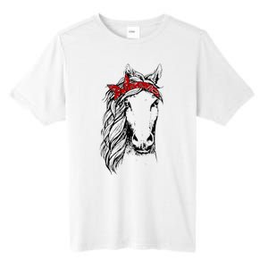 Horse Bandana For Horseback Riding Horse Lover Tall Fusion ChromaSoft Performance T-Shirt