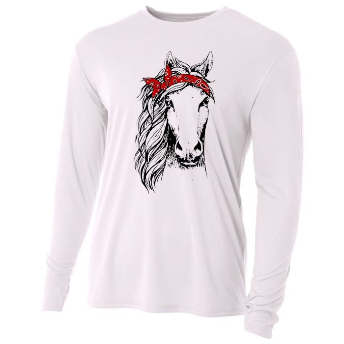 Horse Bandana For Horseback Riding Horse Lover Cooling Performance Long Sleeve Crew