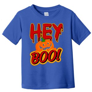 Hey Boo Funny Halloween Pun Ghost Spooky Funny Gift Toddler T-Shirt