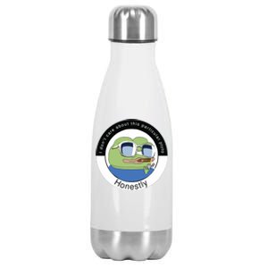 Honestly Bird Free Speech Shert PEPE The Frog Stainless Steel Insulated Water Bottle