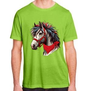 Horse Bandana For Equestrian Horseback Riding Horse Lover Gift Adult ChromaSoft Performance T-Shirt