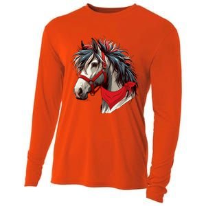 Horse Bandana For Equestrian Horseback Riding Horse Lover Gift Cooling Performance Long Sleeve Crew