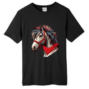 Horse Bandana For Equestrian Horseback Riding Horse Lover Gift Tall Fusion ChromaSoft Performance T-Shirt