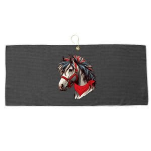 Horse Bandana For Equestrian Horseback Riding Horse Lover Gift Large Microfiber Waffle Golf Towel