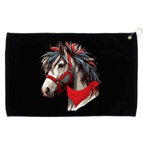 Horse Bandana For Equestrian Horseback Riding Horse Lover Gift Grommeted Golf Towel