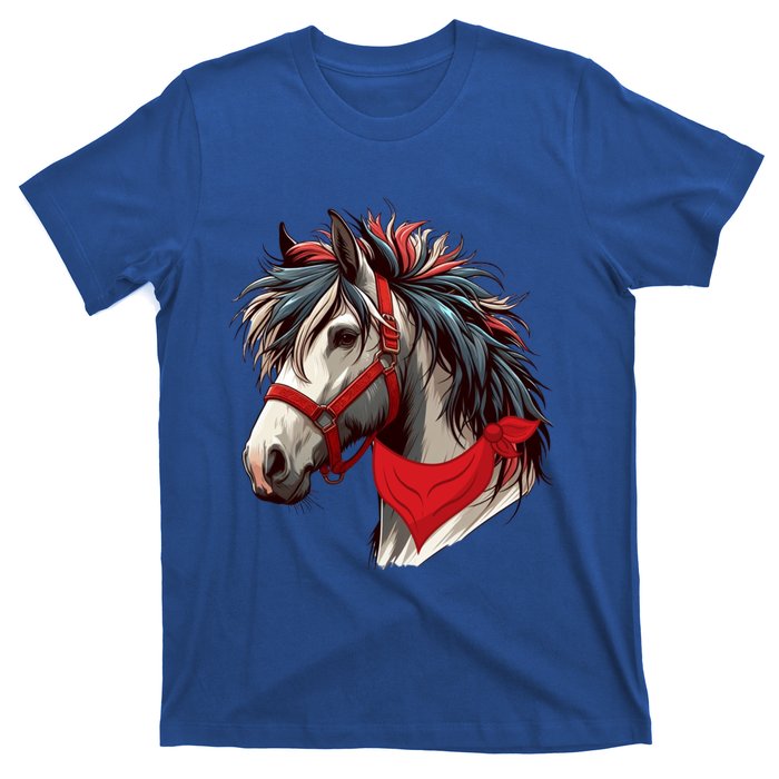 Horse Bandana For Equestrian Horseback Riding Horse Lover Gift T-Shirt